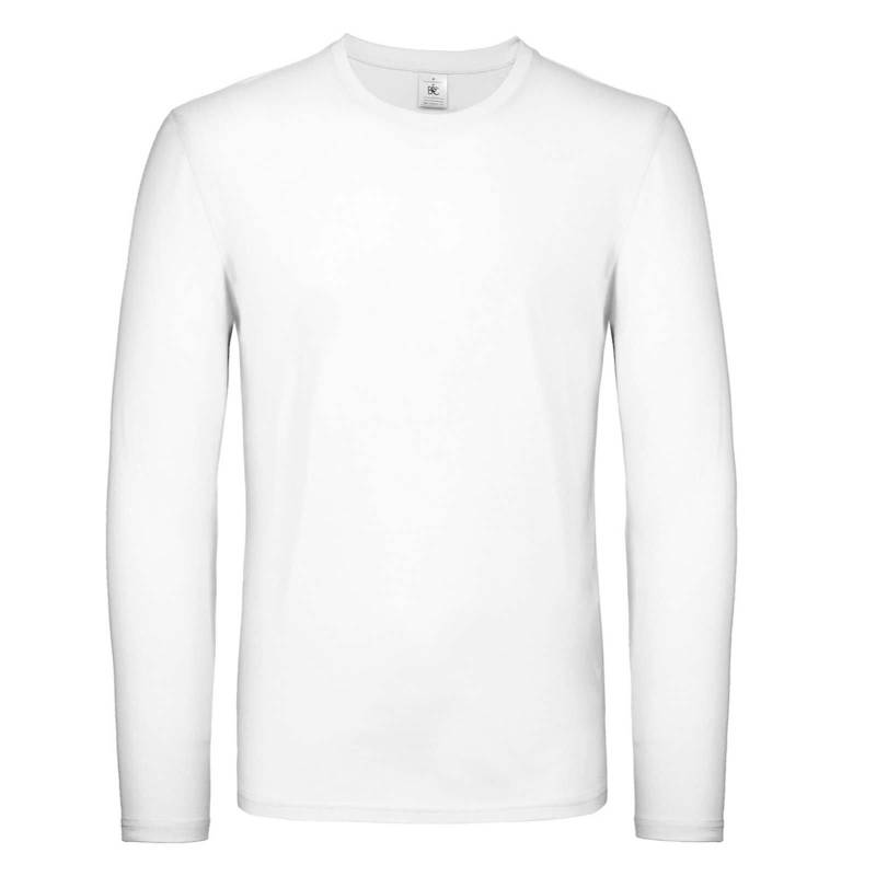 B&c Langarmtshirt #e150 Damen Weiss 3XL von B and C