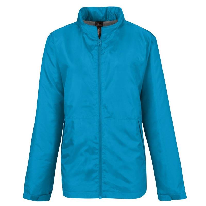 B&c Multi Active Jacke Mit Kapuze Damen Taubenblau XL von B and C