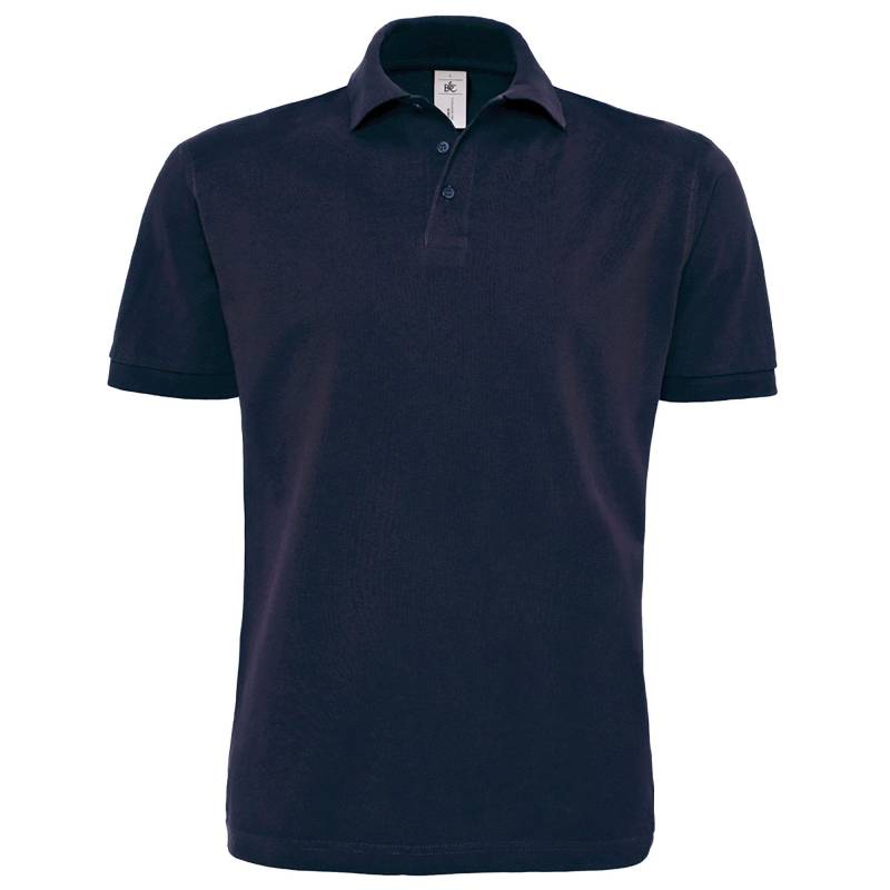 B&c Poloshirt Heavymill, Kurzarm Herren Marine 3XL von B and C