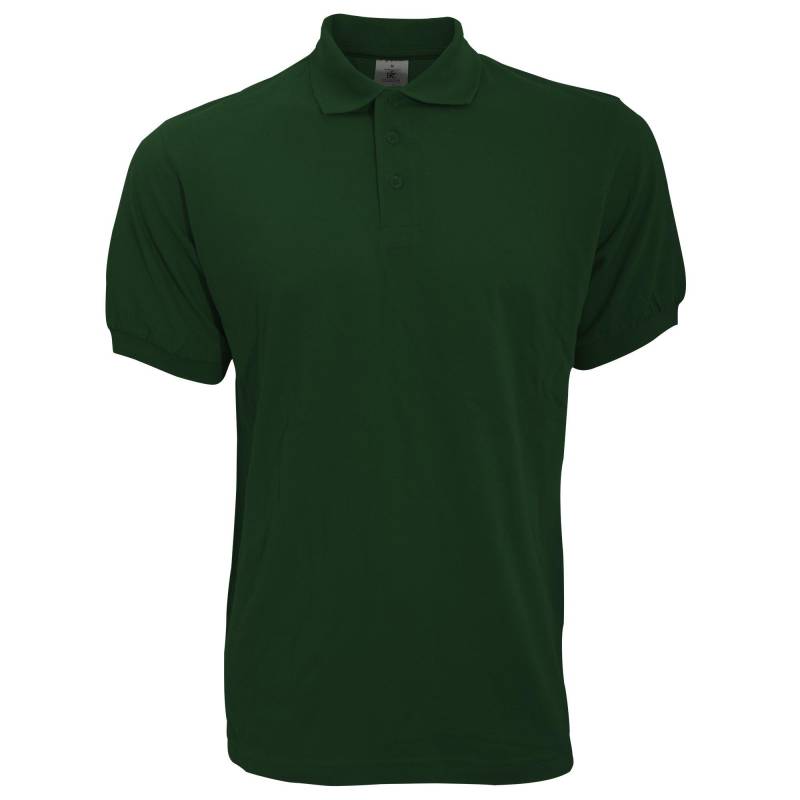 B&c Poloshirt Safran Kurzarm Herren Grün XXL von B and C