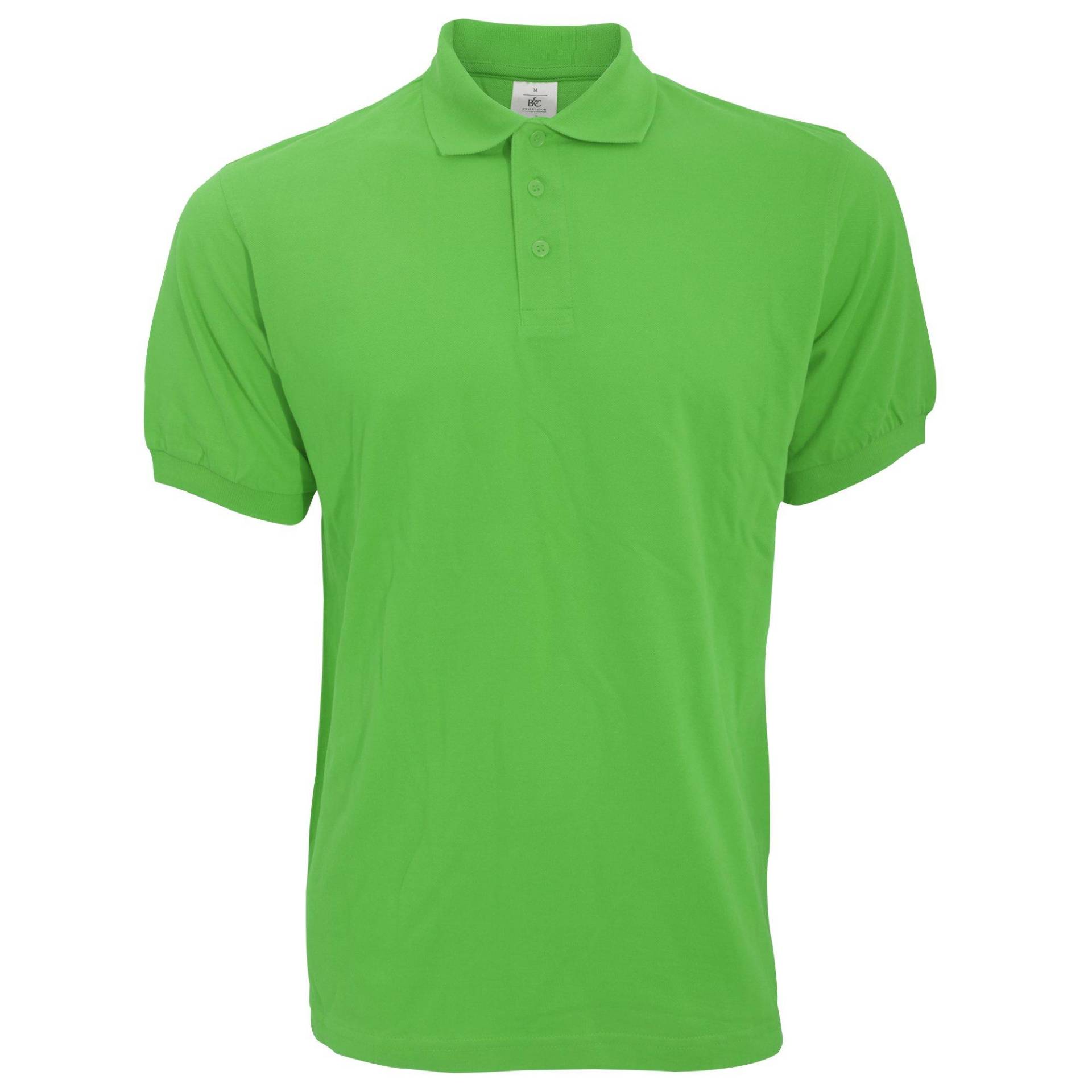 B&c Poloshirt Safran Kurzarm Herren Grün XXL von B and C