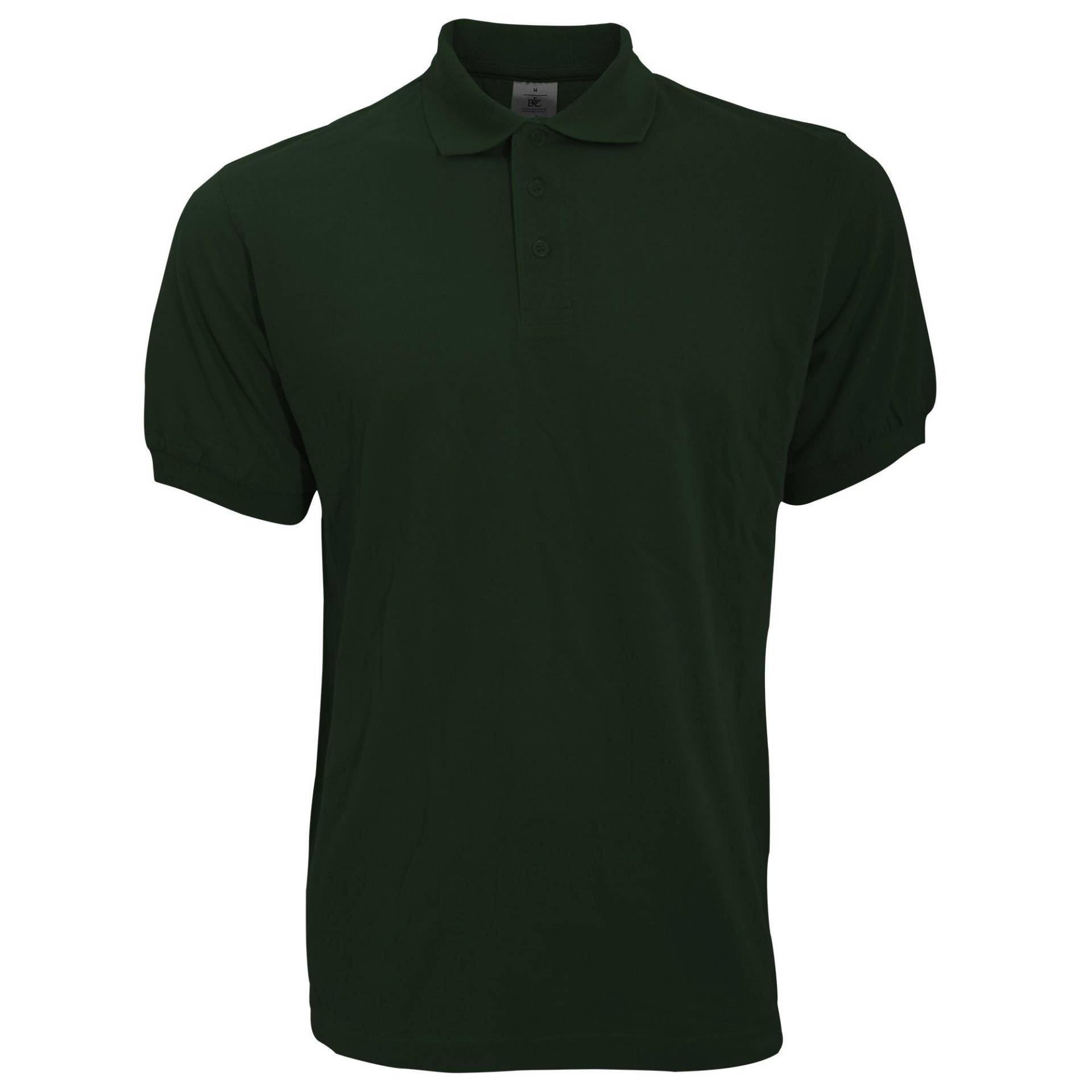 B&c Poloshirt Safran Kurzarm Herren Khaki S von B and C