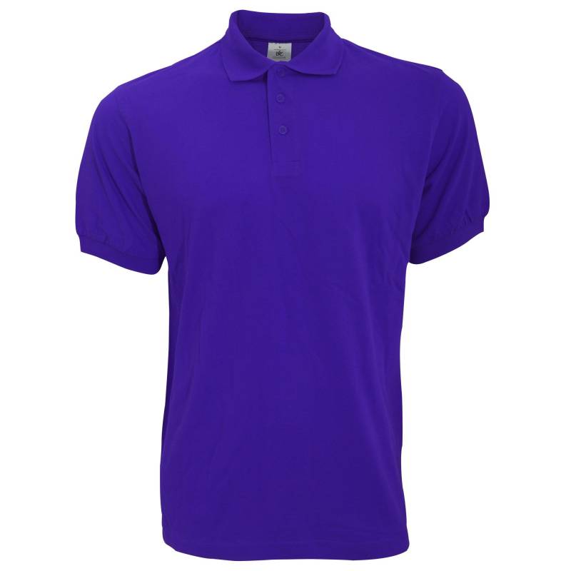 B&c Poloshirt Safran Kurzarm Herren Lila XL von B and C