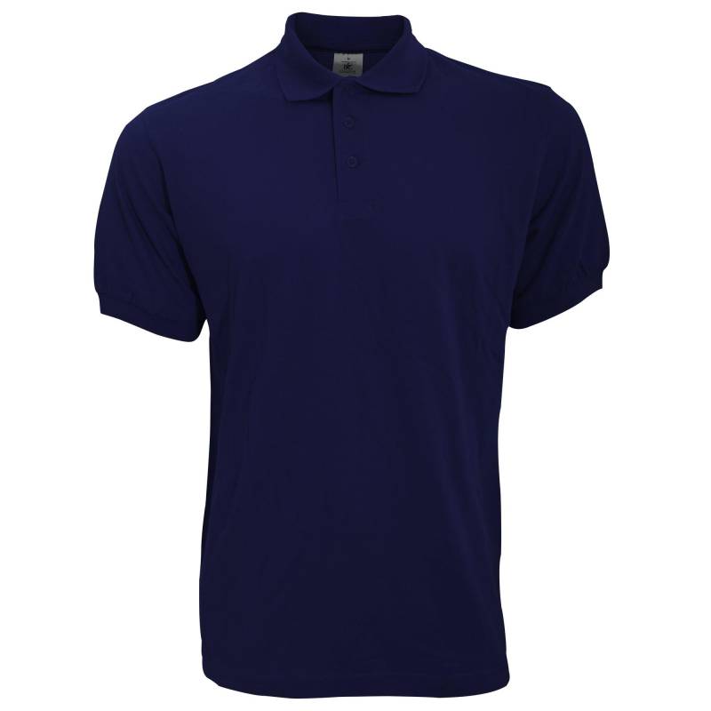 B&c Poloshirt Safran Kurzarm Herren Marine 3XL von B and C