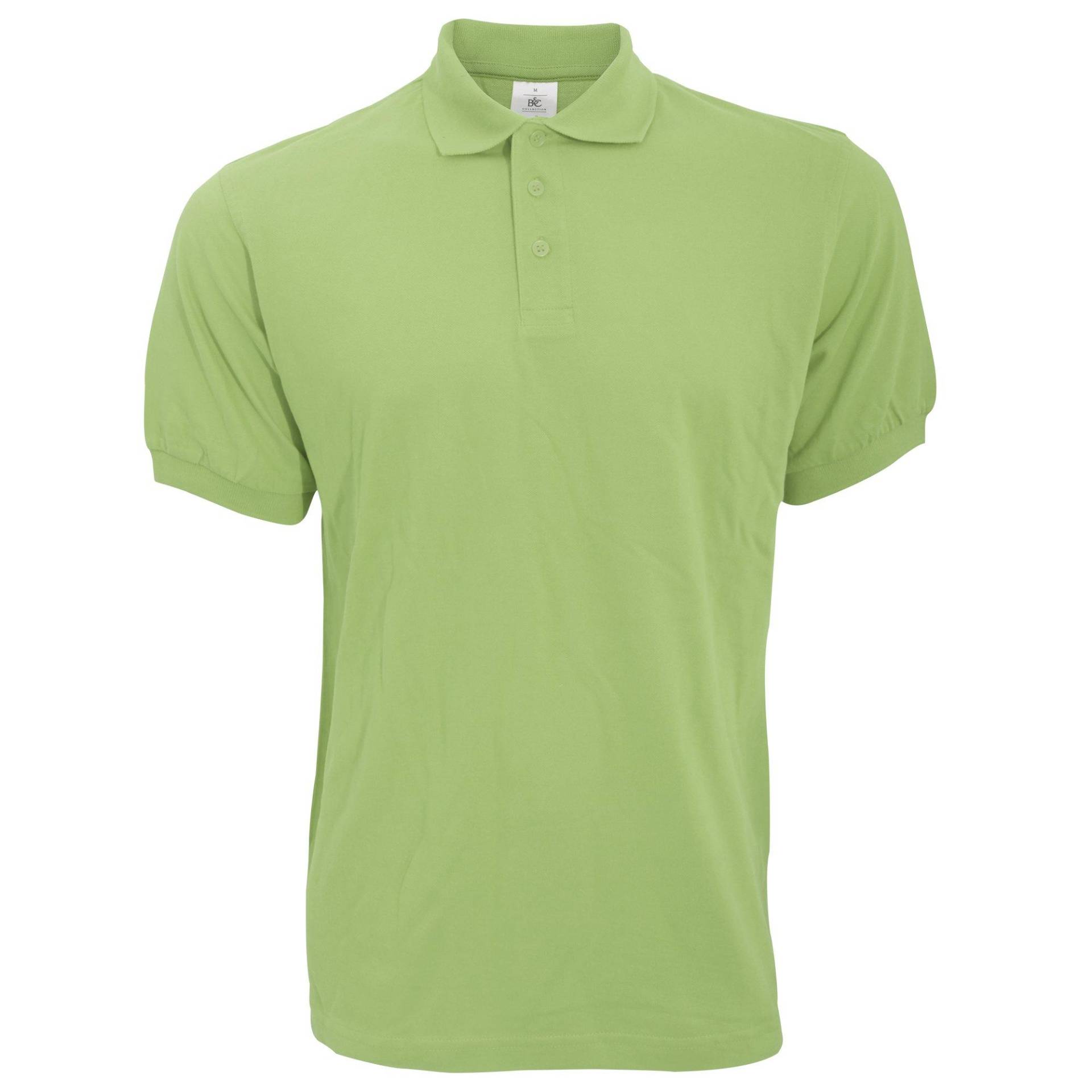 B&c Poloshirt Safran Kurzarm Herren Pistaziengrün XXL von B and C