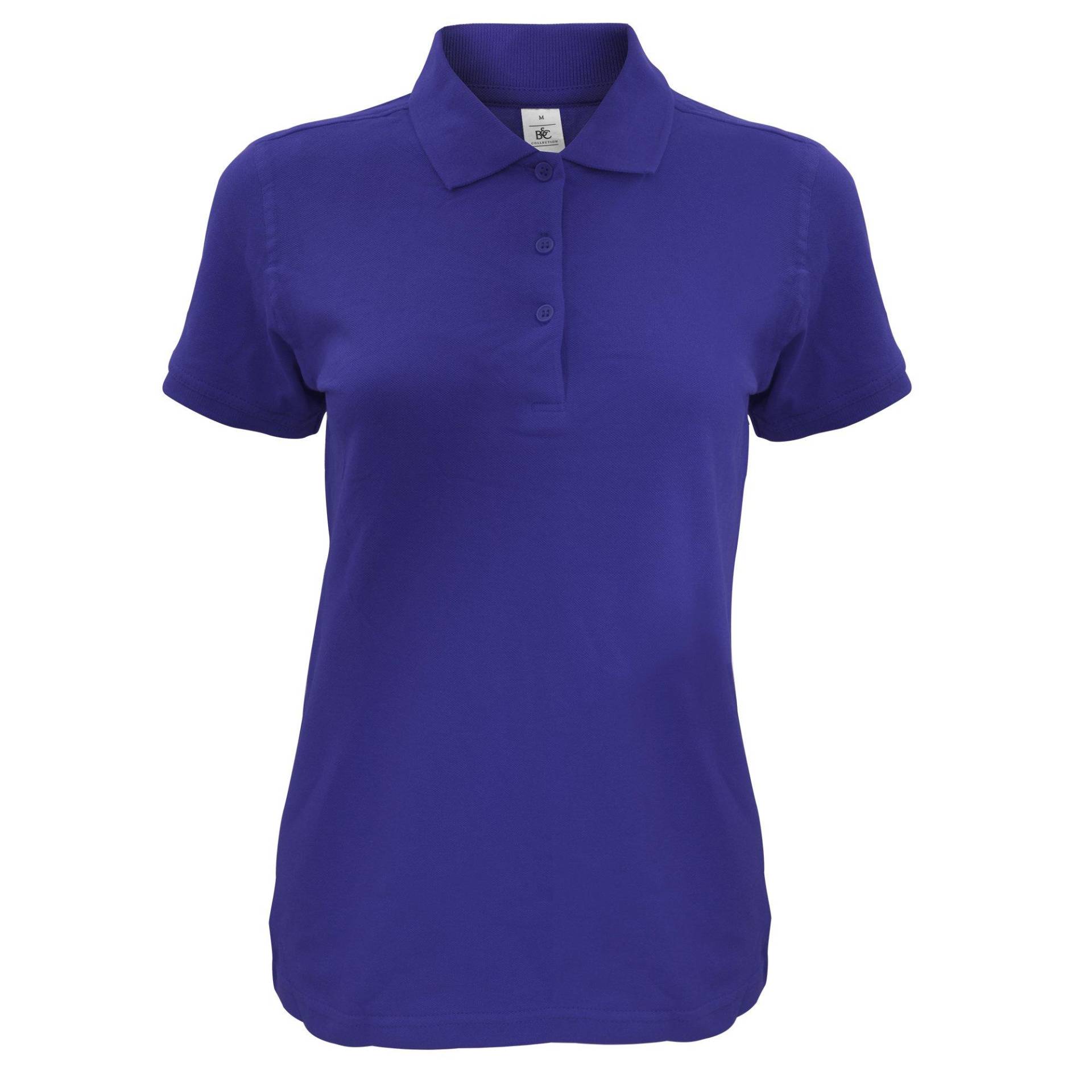 B&c Safran Kurzarm Poloshirt Damen Marine XXL von B and C