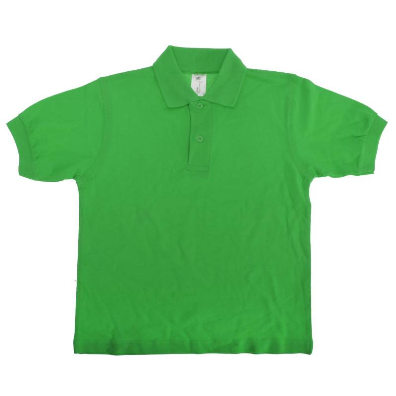 B&c Safran Polo Shirt (2 Stückpackung) Mädchen Grün 5-6A von B and C