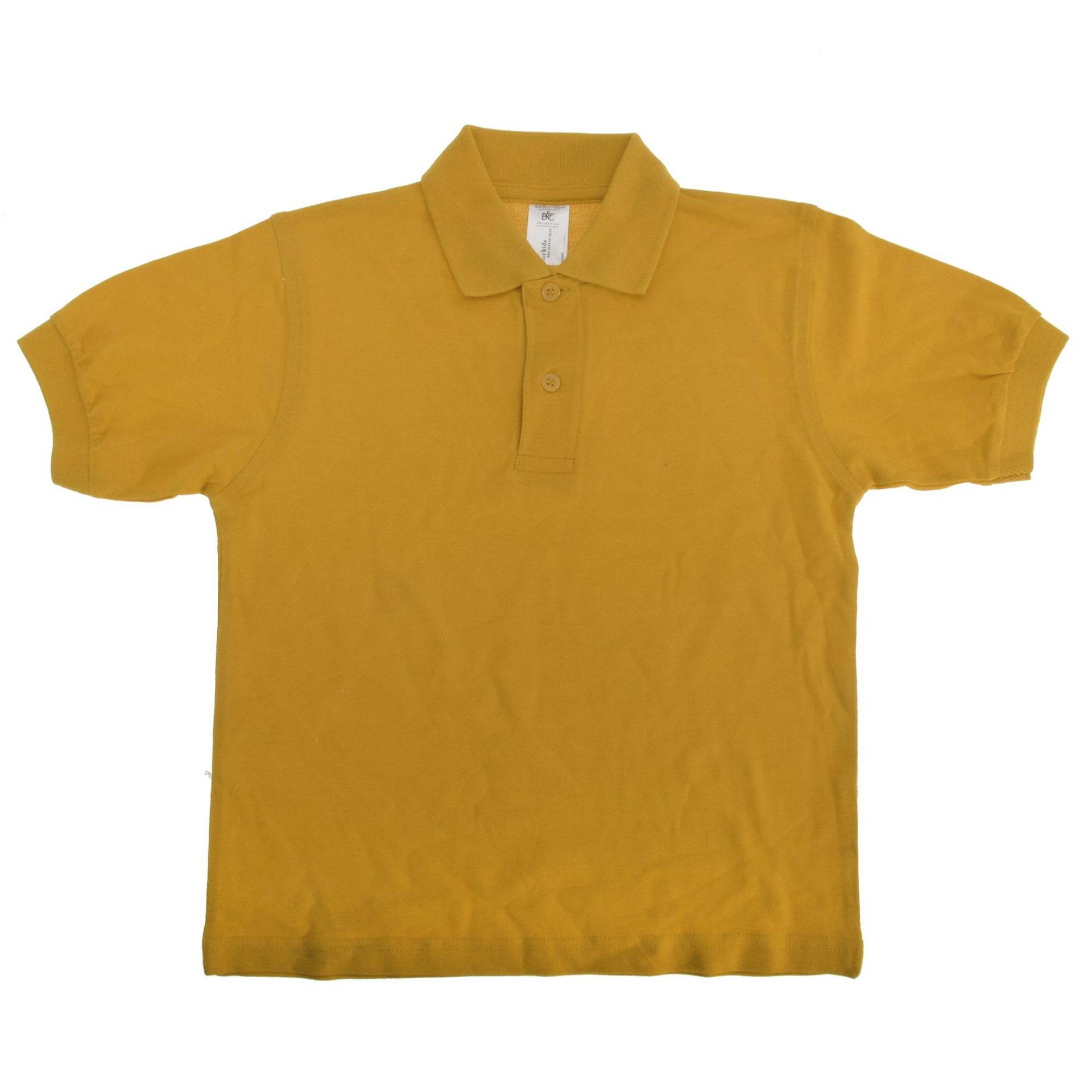 B&c Safran Polo Shirt Mädchen Gold 12-14A von B and C