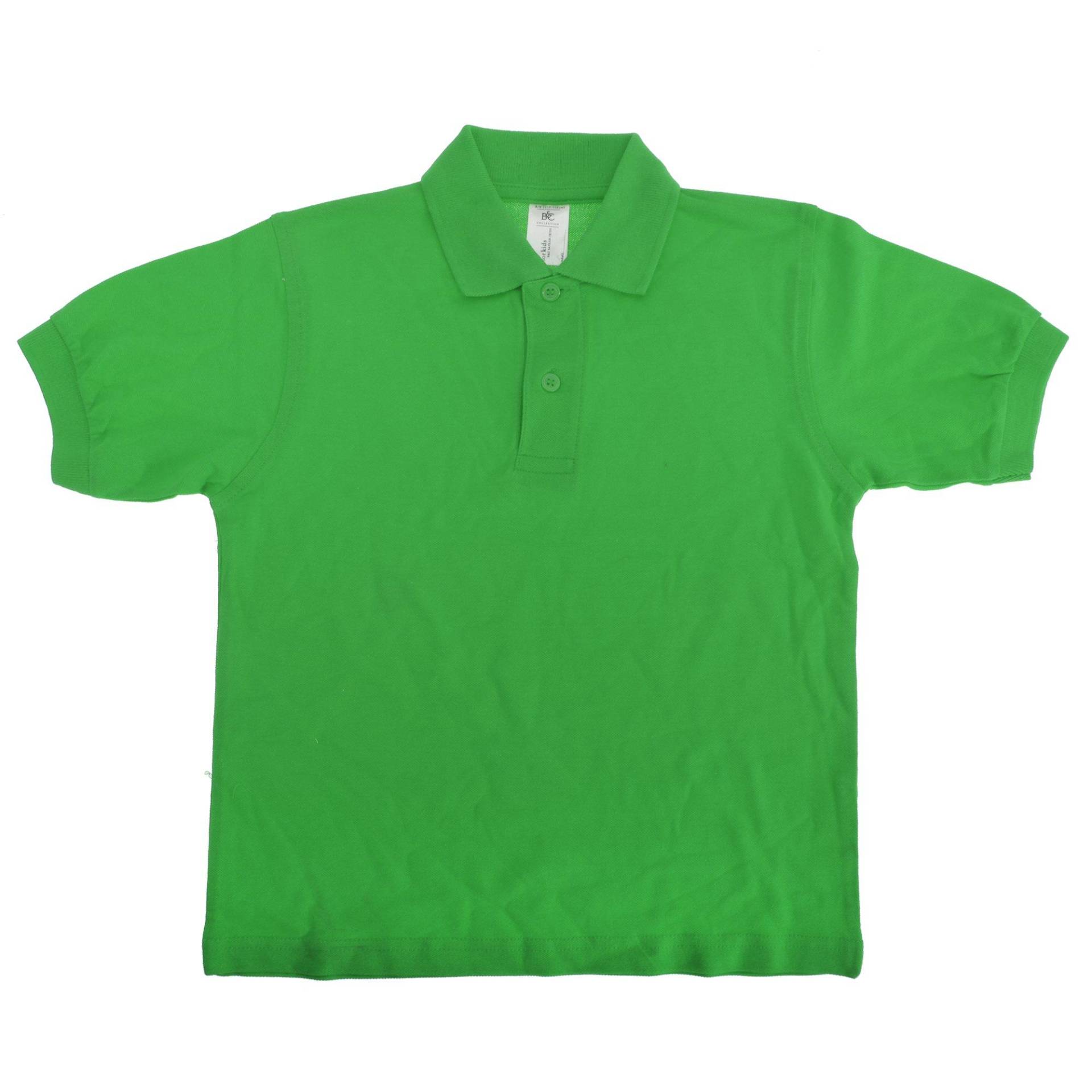 B&c Safran Polo Shirt Mädchen Grün 12-14A von B and C