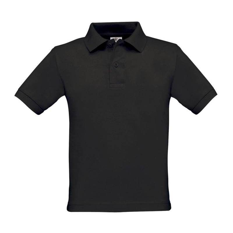 B&c Safran Polo Shirt Mädchen Schwarz 12-14A von B and C