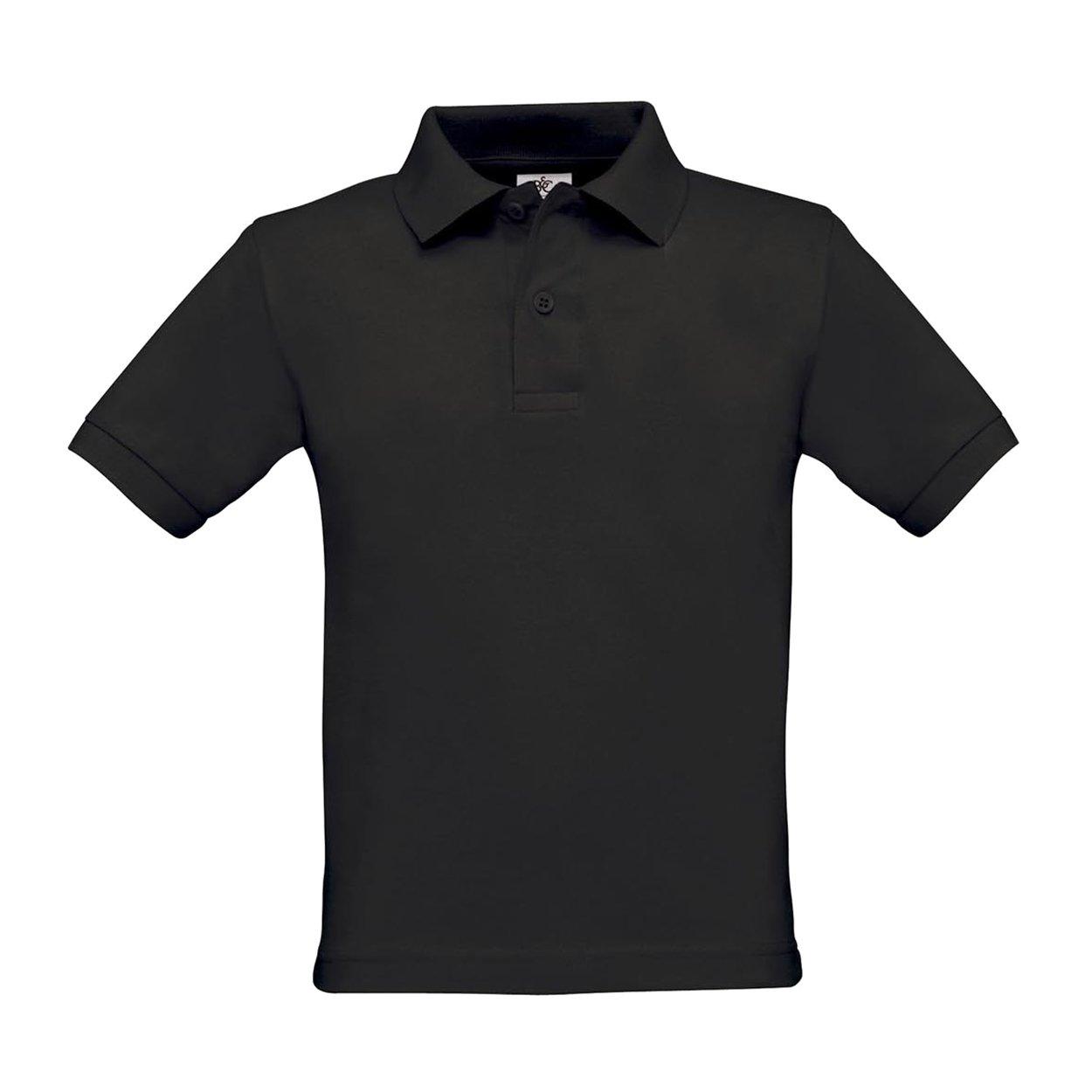 B&c Safran Polo Shirt Mädchen Schwarz 9-11A von B and C