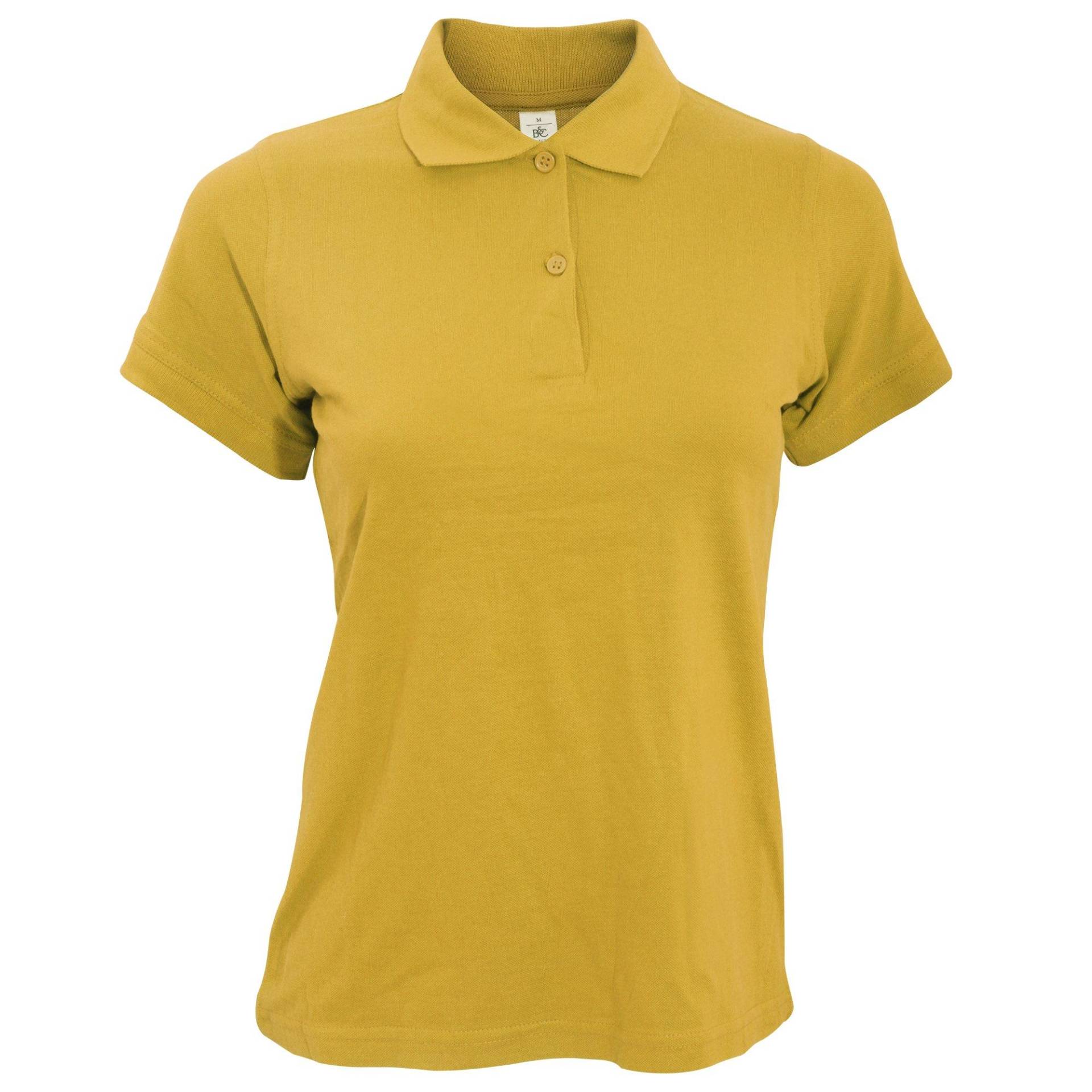 B&c Safran Poloshirt, Kurzarm Damen Gold S von B and C