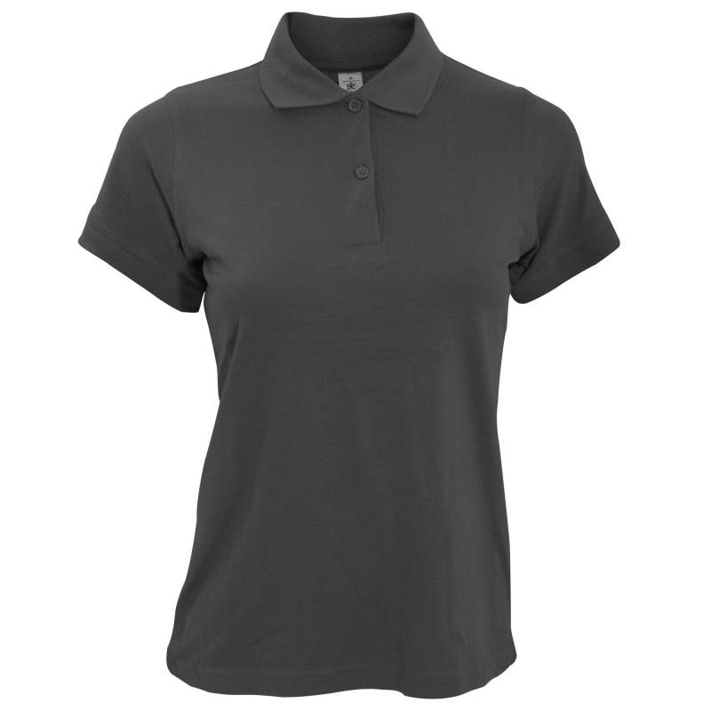 B&c Safran Poloshirt, Kurzarm Damen Grau M von B and C