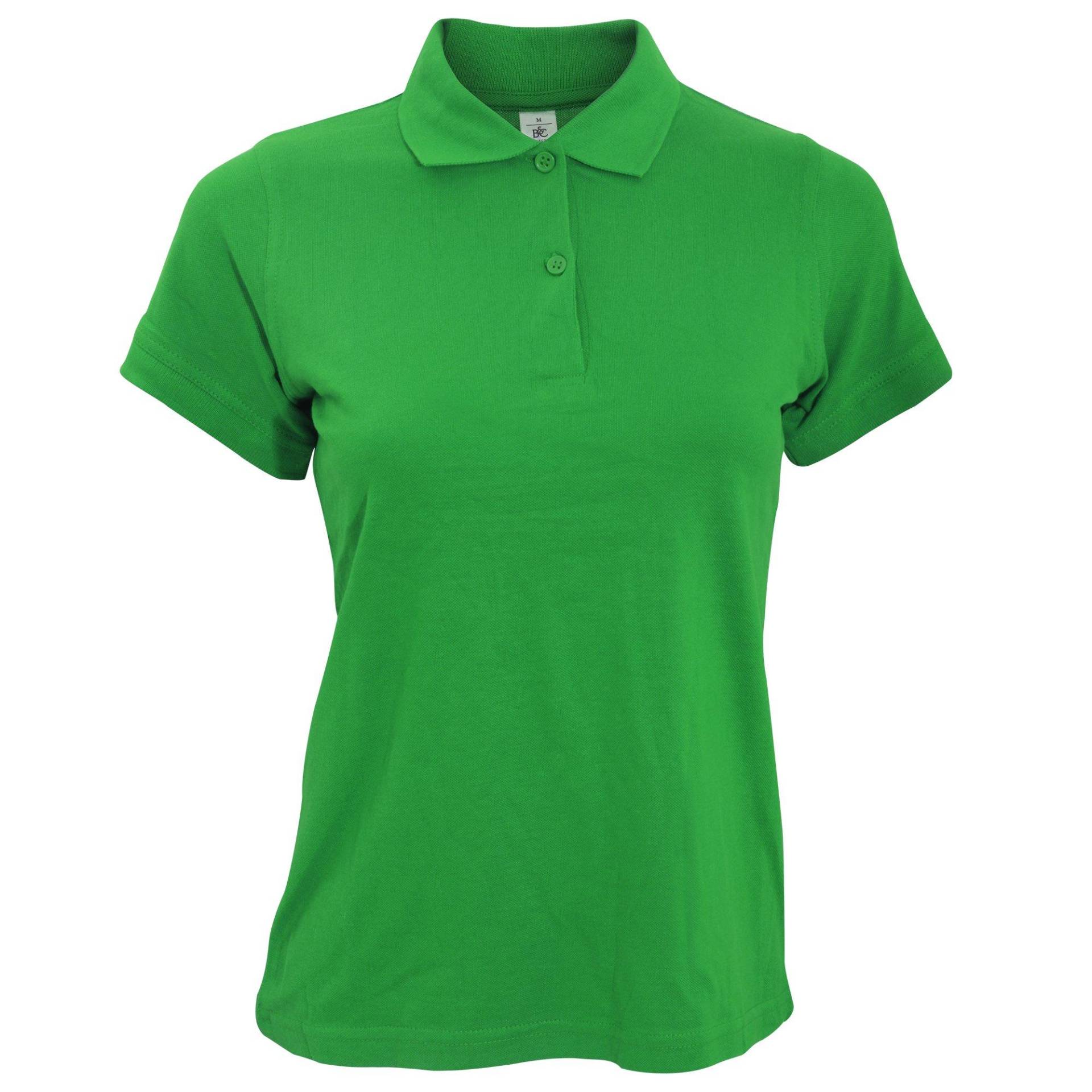 B&c Safran Poloshirt, Kurzarm Damen Grün XL von B and C