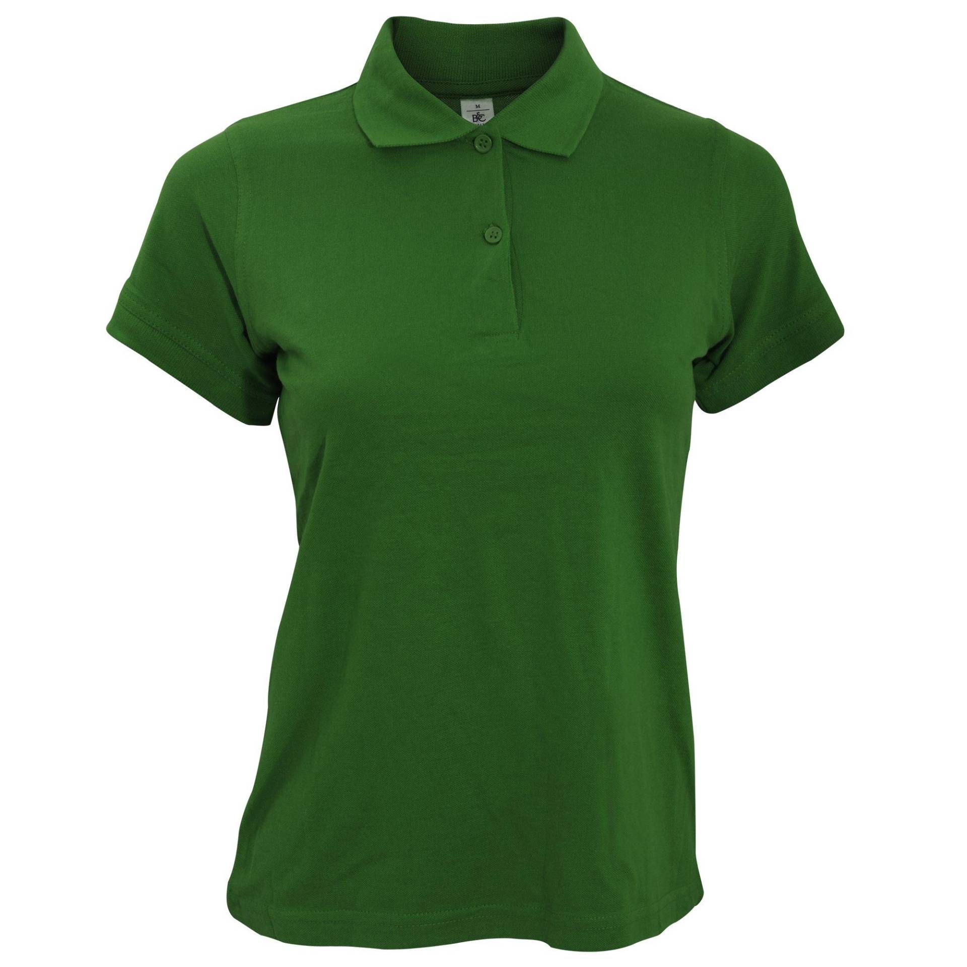 B&c Safran Poloshirt, Kurzarm Damen Grün XL von B and C