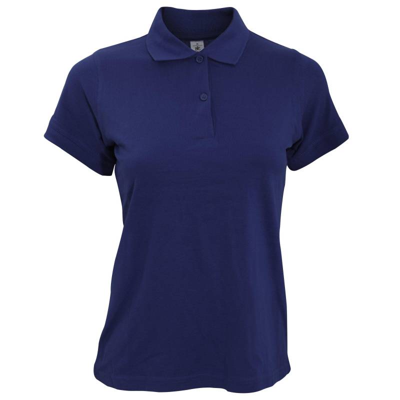 B&c Safran Poloshirt, Kurzarm Damen Marine S von B and C