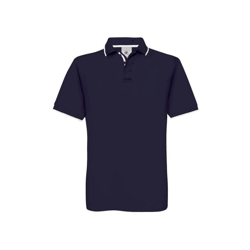 B&c Safran Sport Kurzarm Polo Shirt Herren Marine L von B and C