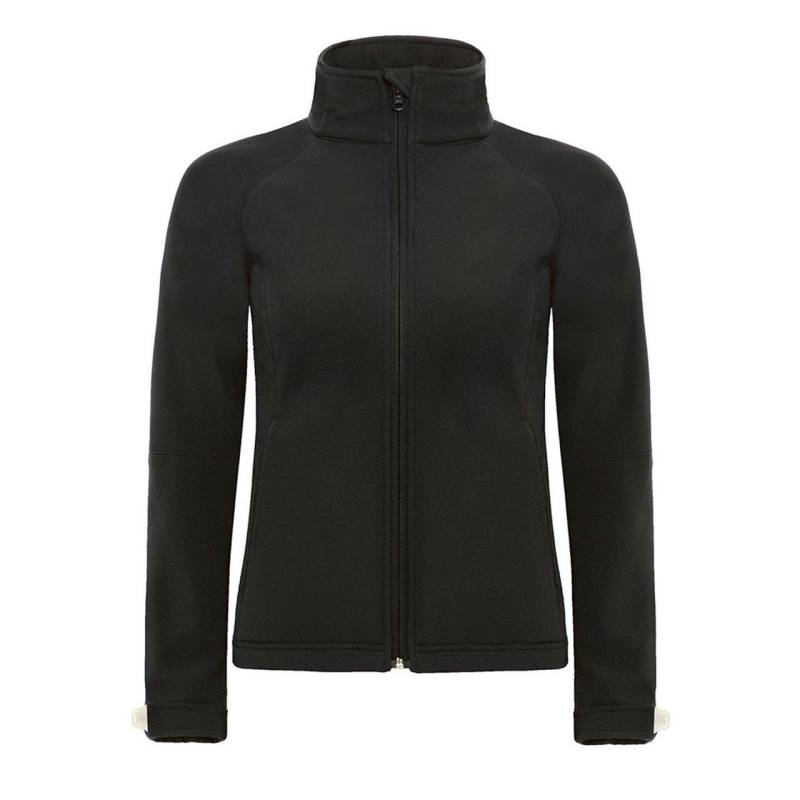 B&c Softshelljacke Mit Kapuze, Winddicht, Wasserfest, Atmungsaktiv Damen Schwarz XXL von B and C