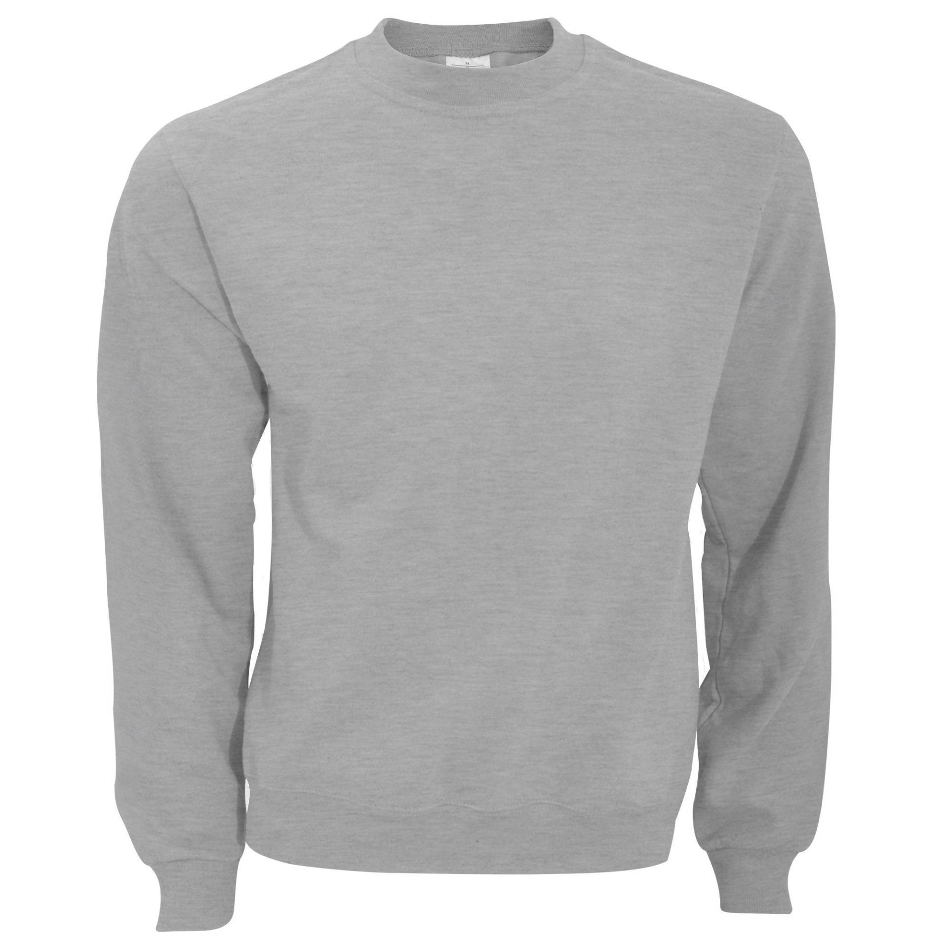 B&c Sweatshirt Mit Rundhalsausschnitt Herren Grau L von B and C