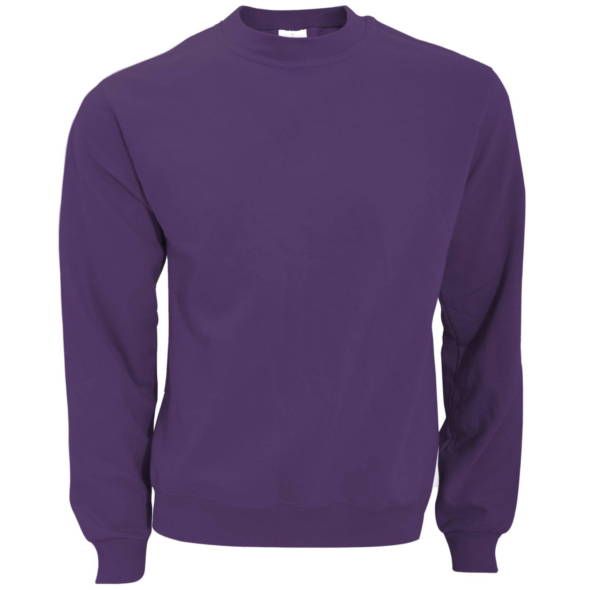 B&c Sweatshirt Mit Rundhalsausschnitt Herren Lila XS von B and C