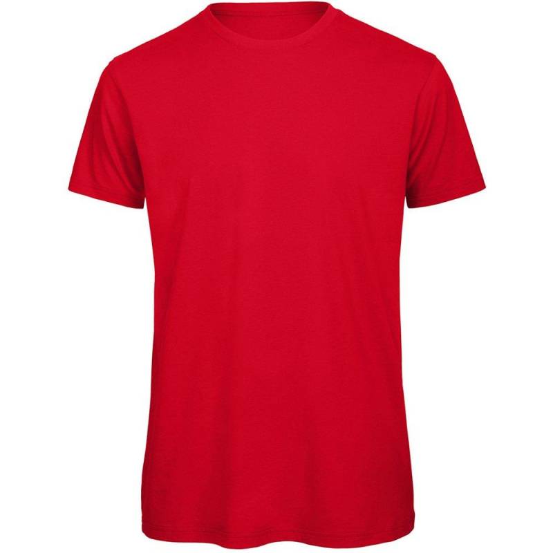 B&c Tshirt, Bio Herren Rot Bunt L von B and C