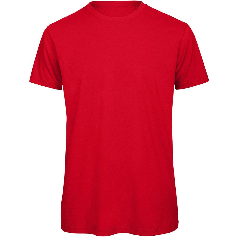 B&c Tshirt, Bio Herren Rot Bunt XL von B and C