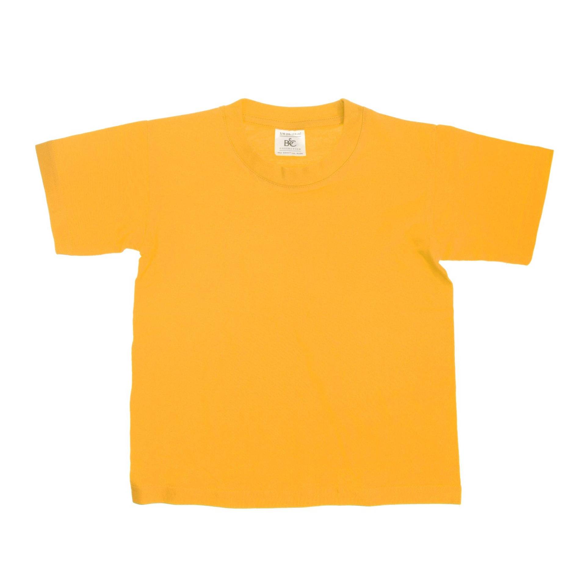 B&c Tshirt, Kurzarm (2 Stückpackung) Jungen Gold 1-2A von B and C