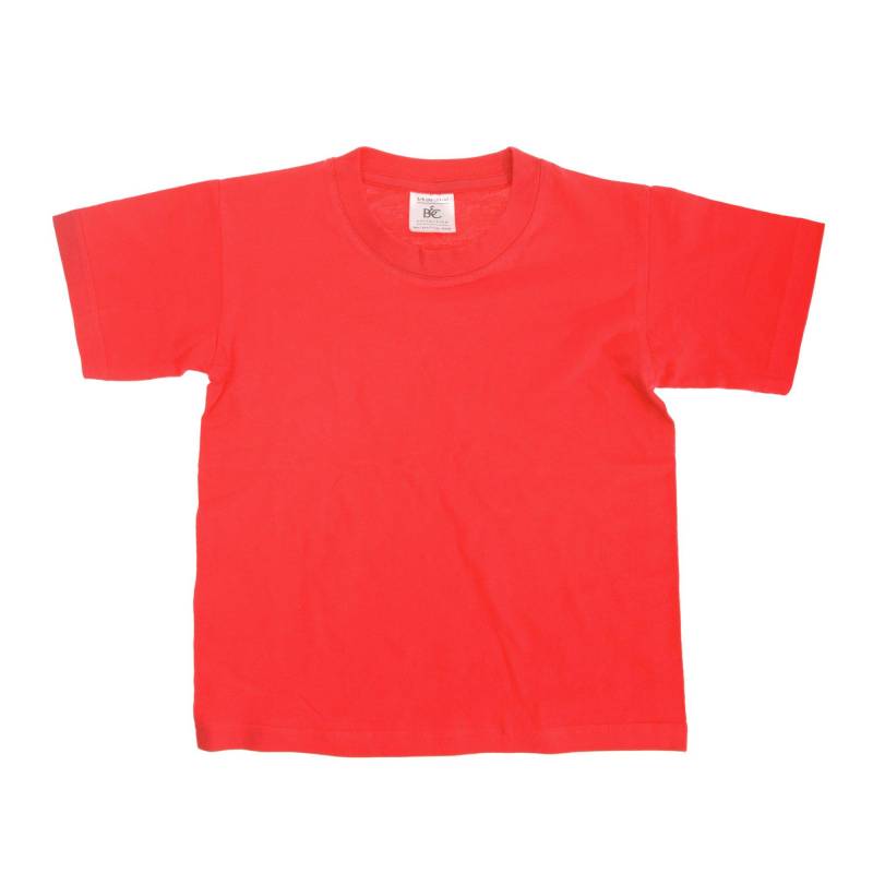 B&c Tshirt, Kurzarm (2 Stückpackung) Jungen Rot Bunt 12-14A von B and C