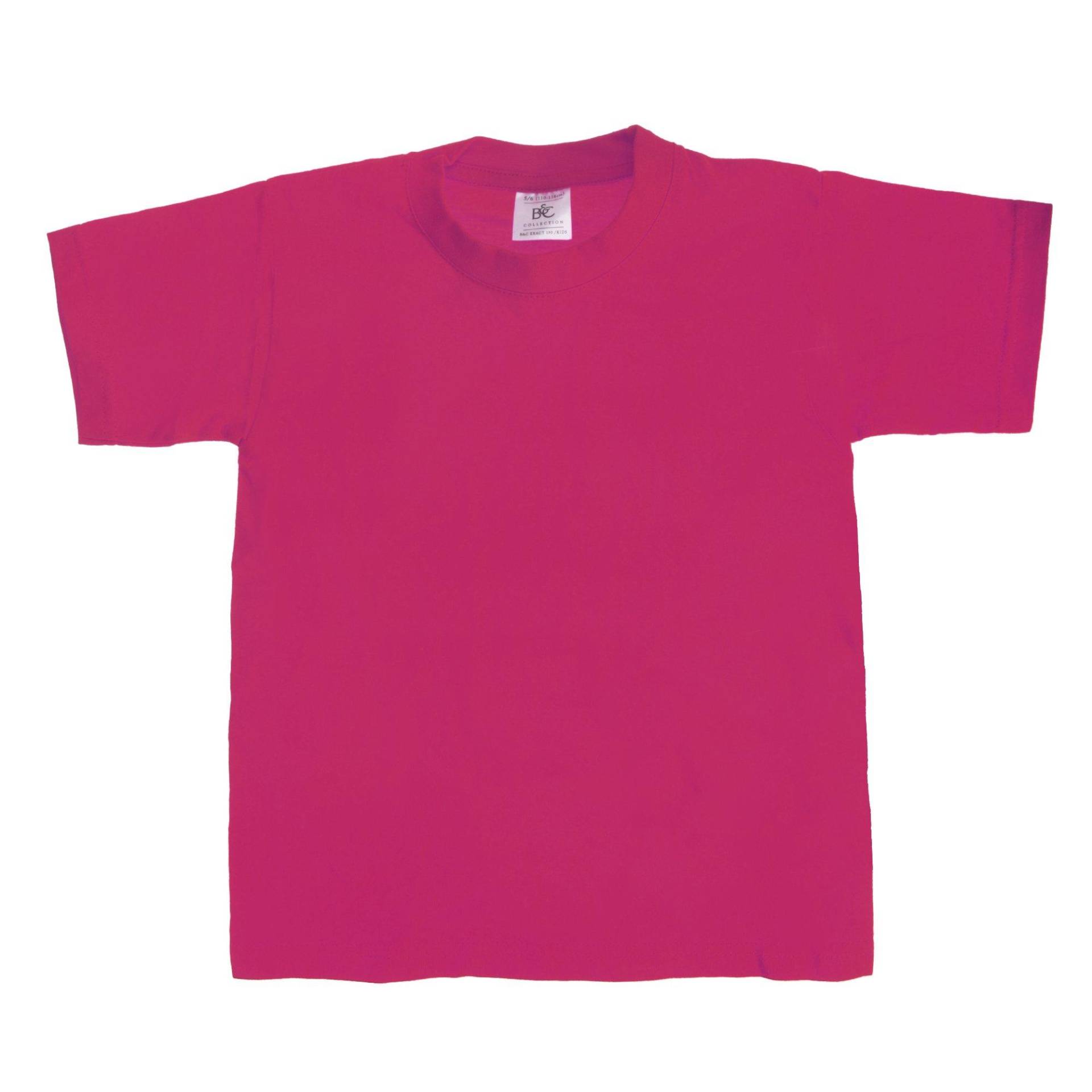 B and C - B&C TShirt, kurzarm (2 StückPackung), 7-8A, Pink von B and C