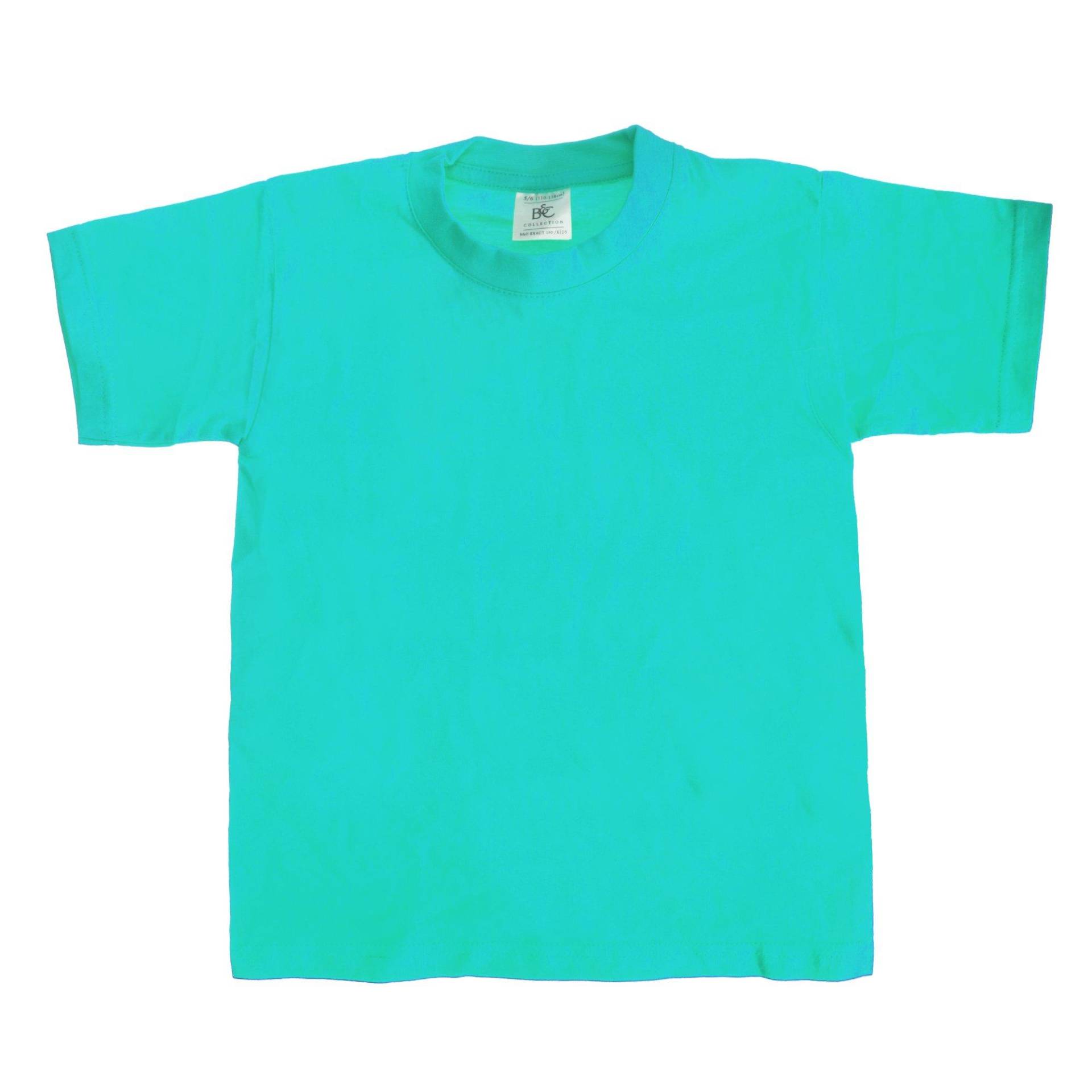 B&c Tshirt, Kurzarm Jungen Gletscherblau 9-11A von B and C