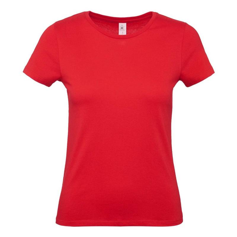 B and C - B&C TShirt #E150, für Damen, Rot Bunt, Größe S von B and C