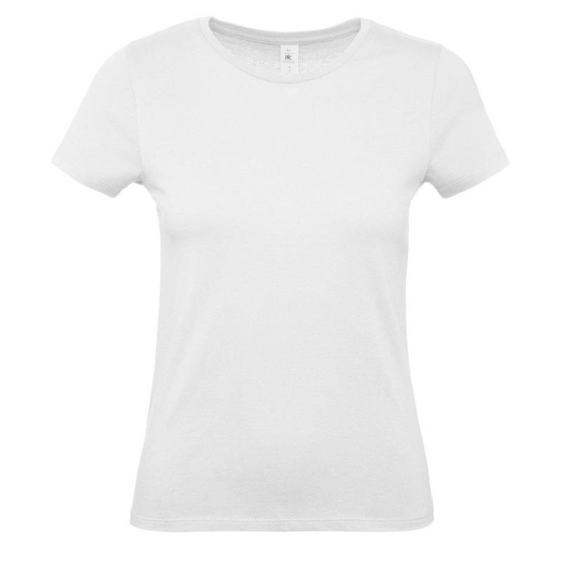 B&c Tshirt #e150 Damen Weiss L von B and C