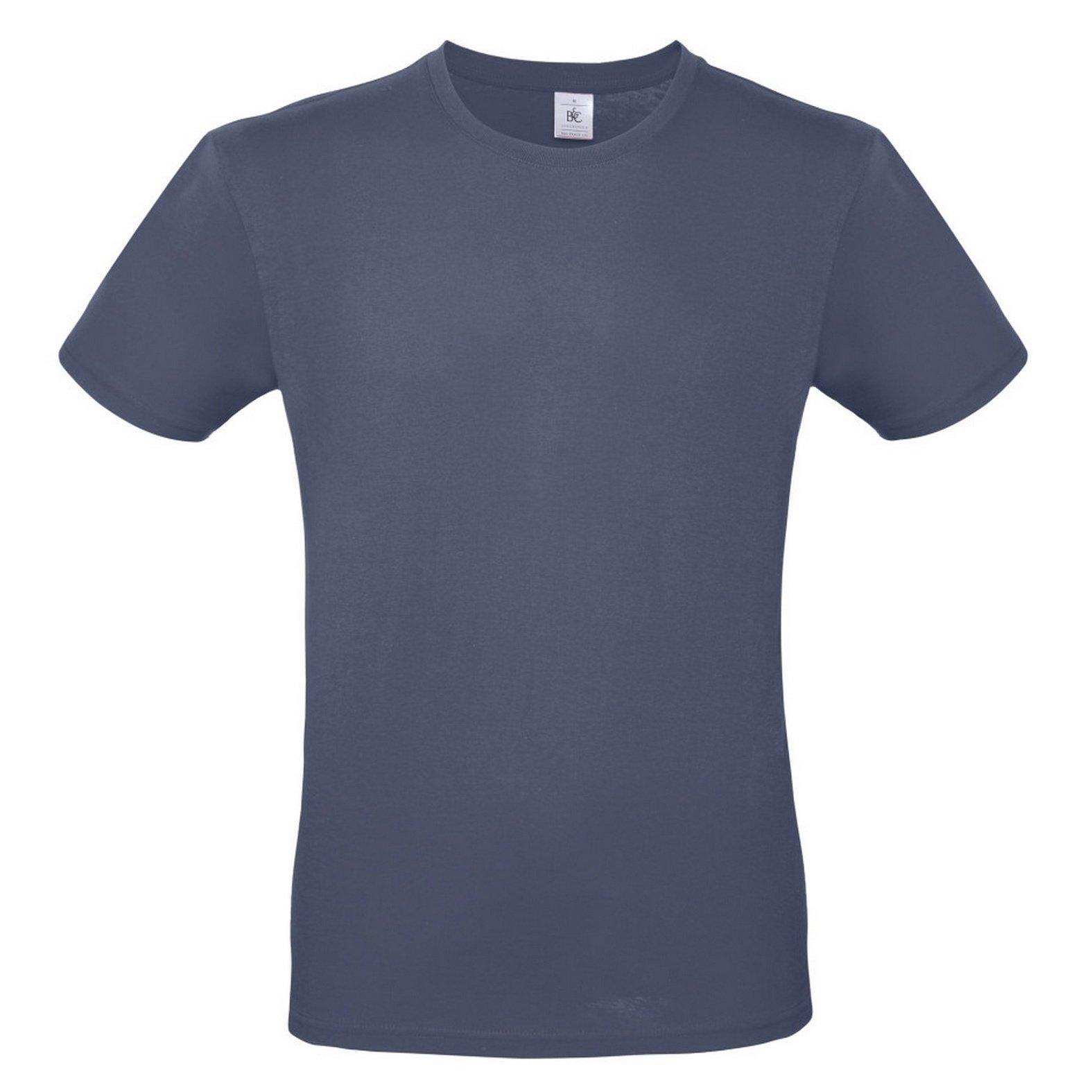 B&c Tshirt #e150 Herren Blau Denim M von B and C