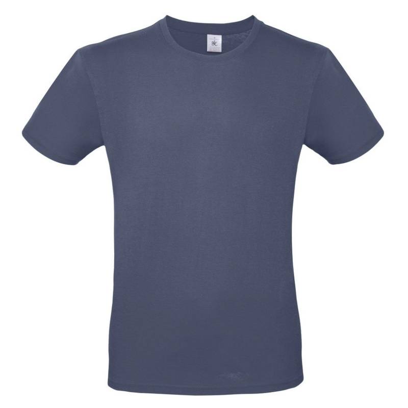 B&c Tshirt #e150 Herren Blau Denim S von B and C