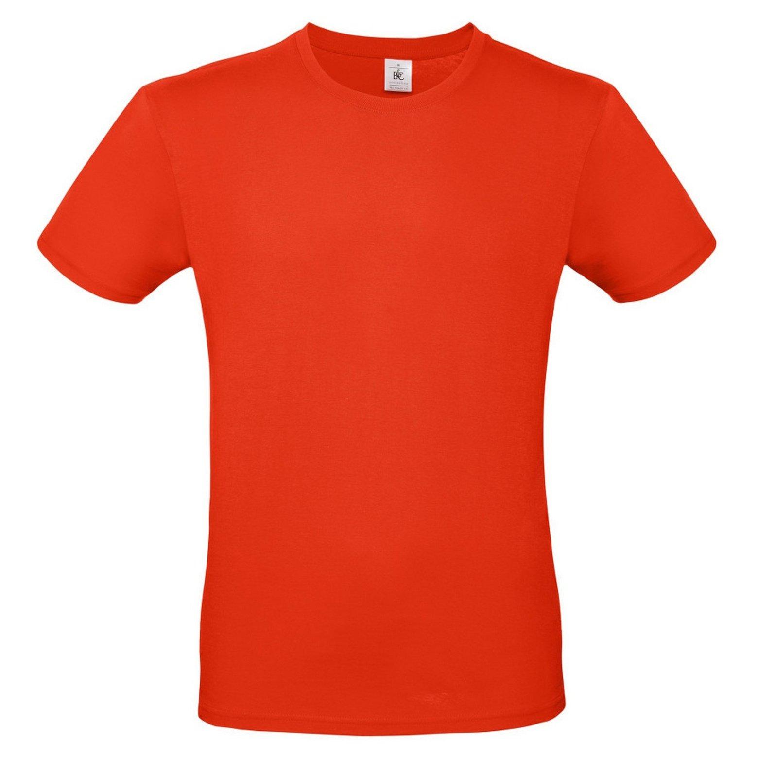 B&c Tshirt #e150 Herren Rot Bunt M von B and C