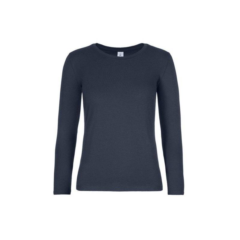 B&c #e190 Tshirt Langärmlig Damen Marine XS von B and C