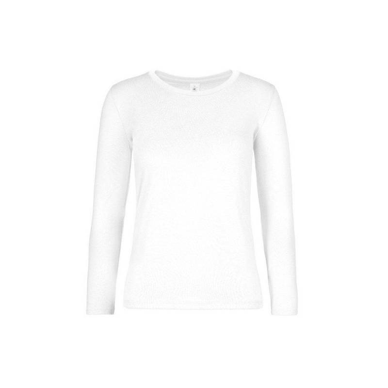 B&c #e190 Tshirt Langärmlig Damen Weiss 3XL von B and C