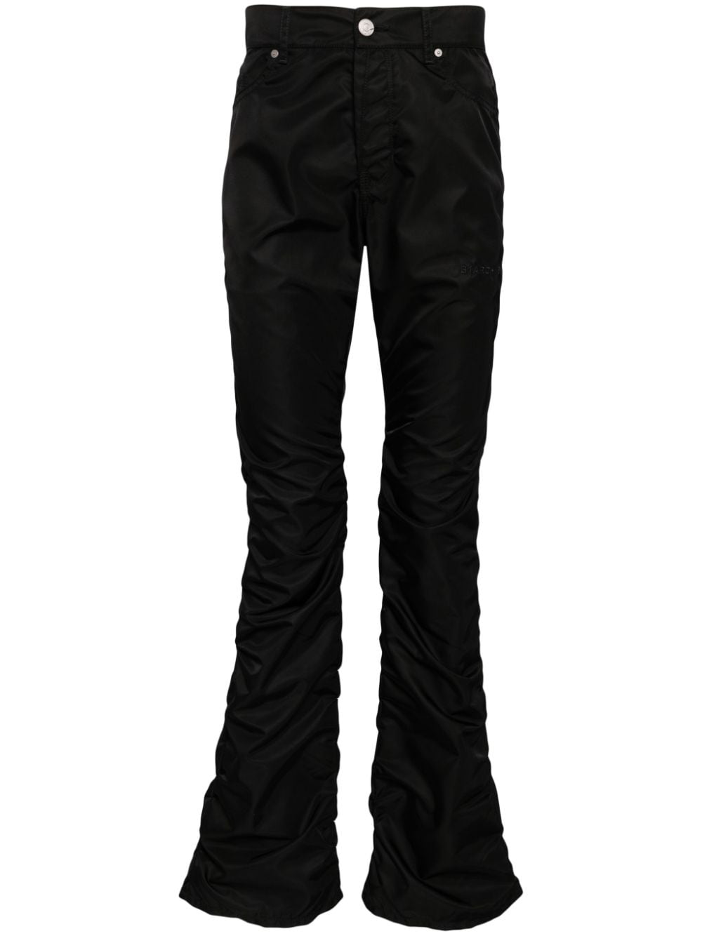 B1ARCHIVE Kickflare straight leg trousers - Black von B1ARCHIVE