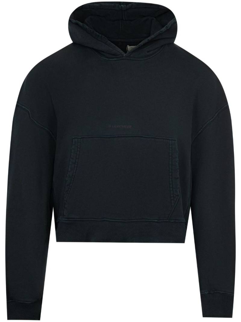 B1ARCHIVE cotton short hoodie - Black von B1ARCHIVE