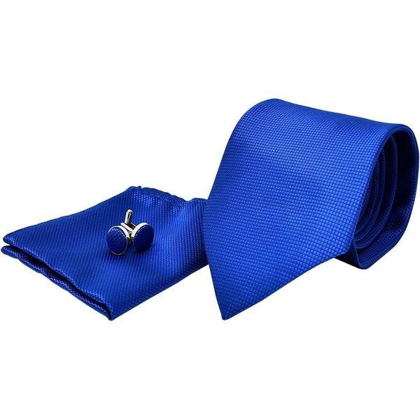 Kostümzubehör | Krawatte + Taschentuch + Manschettenknöpfe Unisex  ONE SIZE von B2X