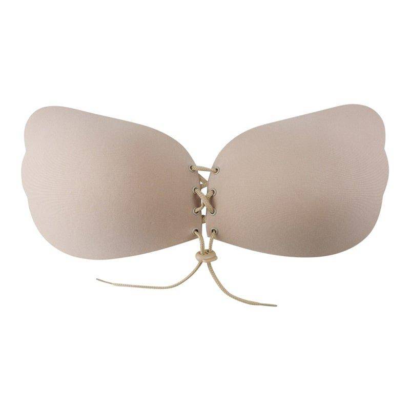 Selbstklebender Push-up-bh, Unsichtbare Stütze – Beige, Körbchengröße B Damen Beige S von B2X