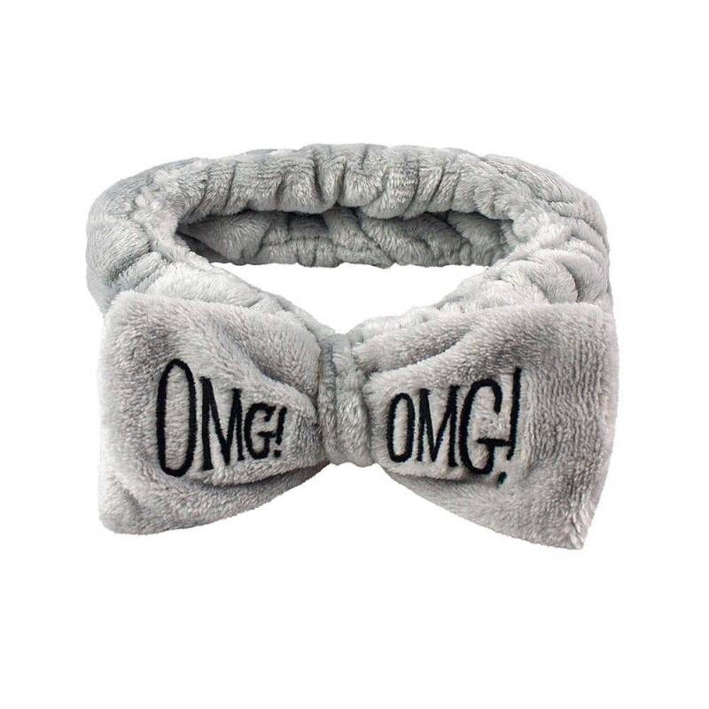 Stirnband Mit Schleife, Omg - Grau Unisex  ONE SIZE von B2X