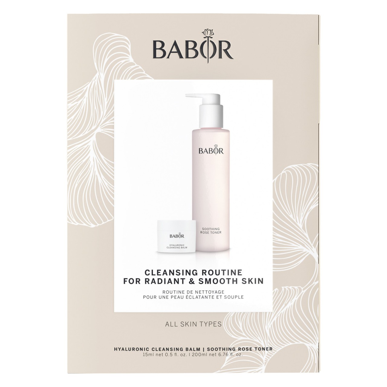 BABOR CLEANSING - Hyaluronic Cleansing Balm & Rose Toner Set von BABOR