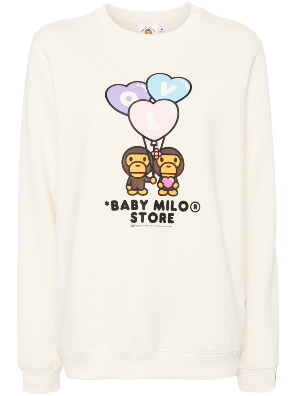 *BABY MILO® STORE BY *A BATHING APE® Baby Milo crew neck sweatshirt - Neutrals von *BABY MILO® STORE BY *A BATHING APE®