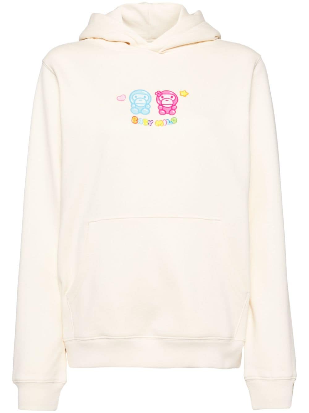 *BABY MILO® STORE BY *A BATHING APE® logo-embroidered bhoodie - Neutrals von *BABY MILO® STORE BY *A BATHING APE®