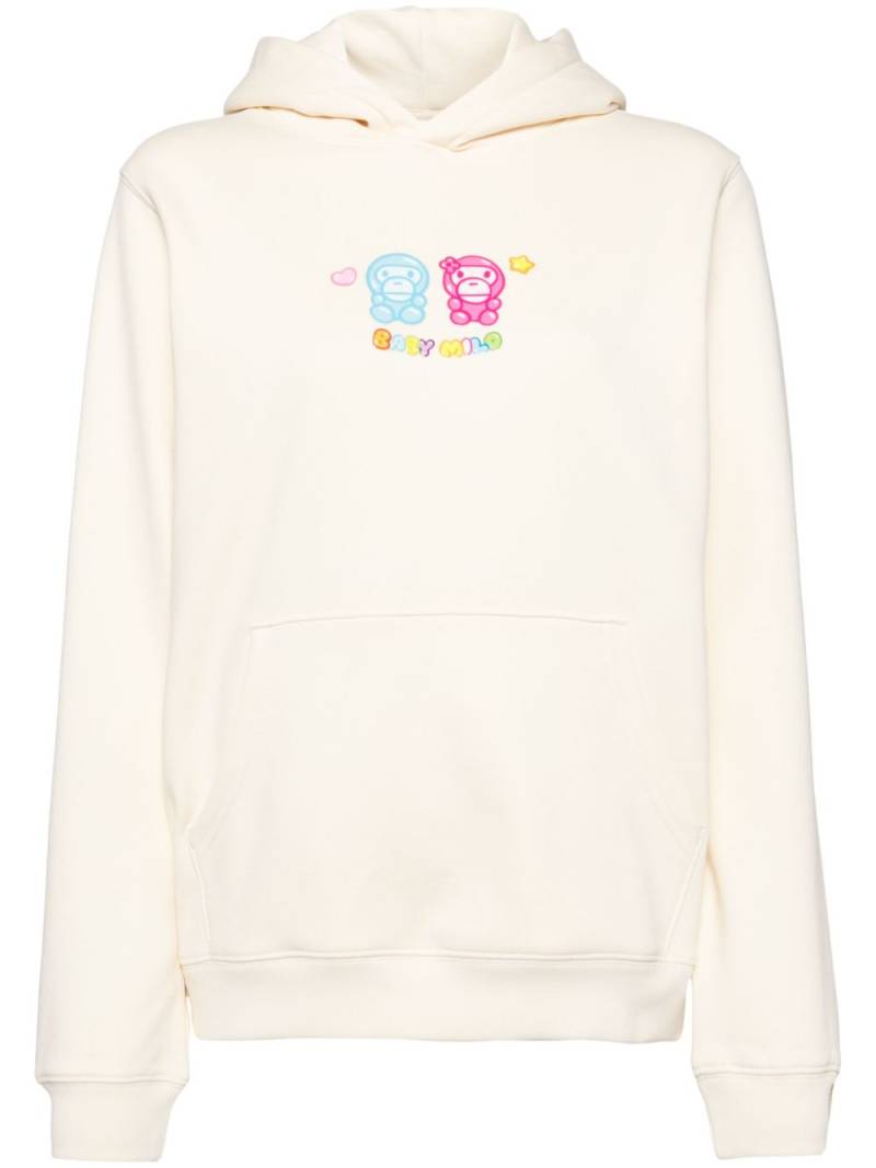 *BABY MILO® STORE BY *A BATHING APE® logo-embroidered bhoodie - Neutrals von *BABY MILO® STORE BY *A BATHING APE®