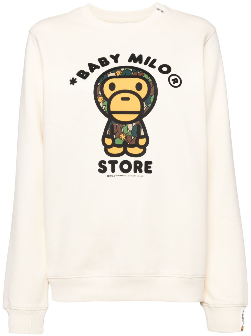 *BABY MILO® STORE BY *A BATHING APE® logo-embroidered hoodie - Neutrals von *BABY MILO® STORE BY *A BATHING APE®