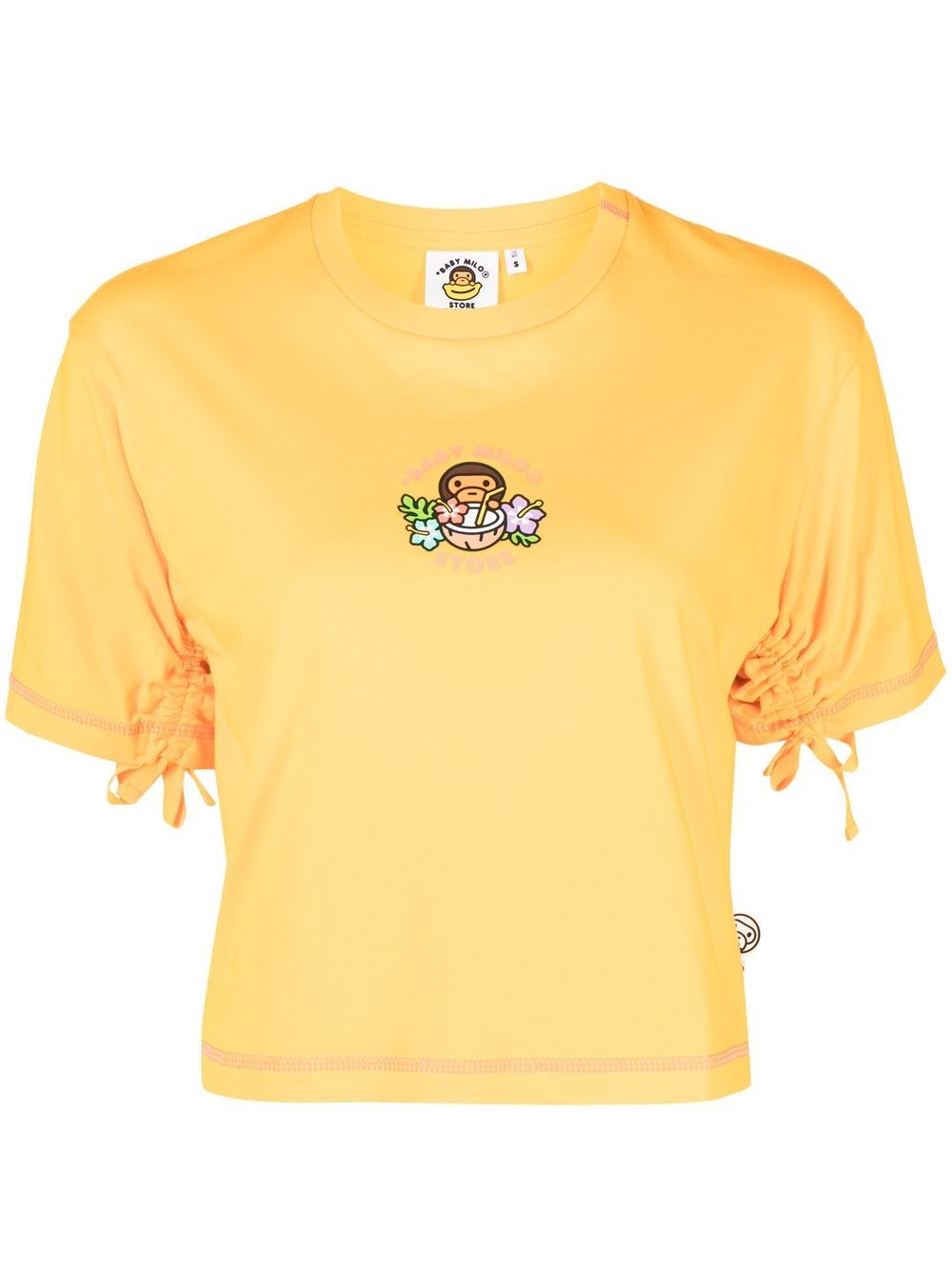 *BABY MILO® STORE BY *A BATHING APE® logo-print T-shirt - Yellow von *BABY MILO® STORE BY *A BATHING APE®