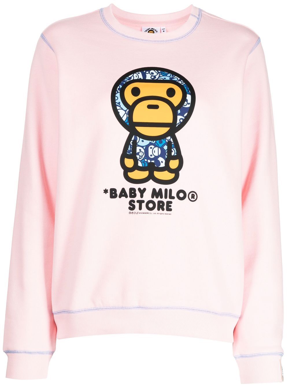 *BABY MILO® STORE BY *A BATHING APE® logo-print crew-neck sweatshirt - Pink von *BABY MILO® STORE BY *A BATHING APE®