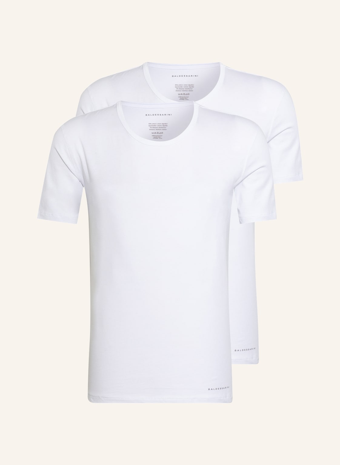 Baldessarini 2er-Pack T-Shirts weiss von BALDESSARINI